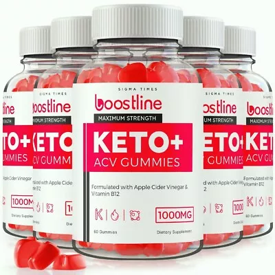 (5 Pack) Boostline Keto + ACV Gummies To Suppress Appetite & Boost Weight Loss • $69.95