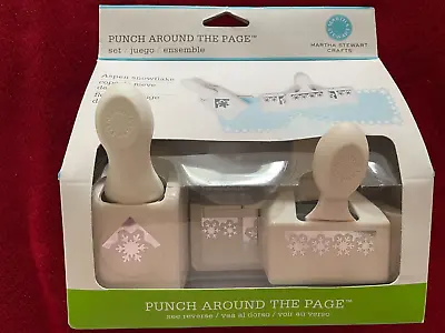 Martha Stewart  Aspen Snowflake  Punches; Punch Around The Page Set; New • $23.95