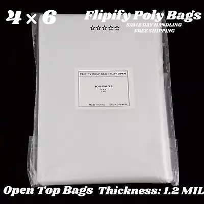 4x6 Clear Bags Flat Open Top Plastic Cellophane Treat Bakery Cookies Candies • $5.50