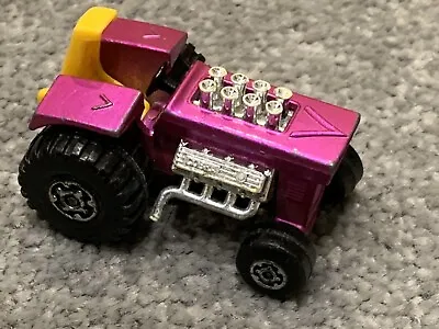 Matchbox Superfast Mod Tractor No. 25 Lesney 1972 Pink Die-cast Toy • £2