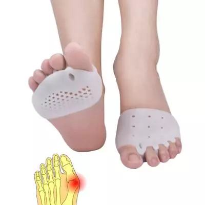 $8.49 • Buy 4 PCS Metatarsal Pads Toe Separator, Gel Metatarsal Cushion Toe Separators White