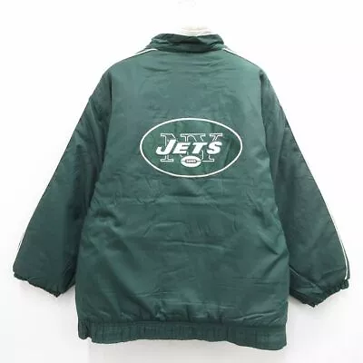 Men's Starter Long Sleeve Nylon Jacket 90S Nflyork Jets Reversible  • $152.26