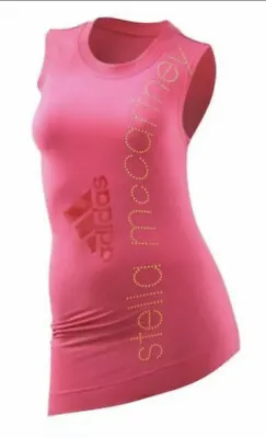 Stella McCARTNEY Adidas RUN GRAPHIC TANK Tee Shirt Yoga Gym TENCEL Top Sz XSmall • $23.99