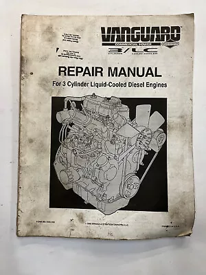 OEM Briggs Stratton Vanguard 3-Cylinder Diesel LC Engines Repair Service Manual • $26