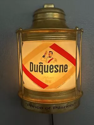 Vintage 1962 Duquesne Beer Prince Of Pilsneners Lighted Beer Sign Pittsburgh PA • $99