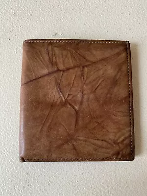 Dante Men's Hipster Bi-fold Cowhide Grain Leather Wallet Key Holder Card Holders • $14.95