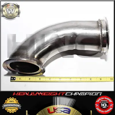 3  V-band Stainless 90 Degree Diy Elbow Tube Exhaust Turbo Flange • $42.50