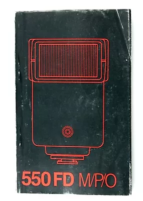 191619 Vivitar 550 FD M/P/O Flash Unit Genuine Original User Instruction Manual • $9.99