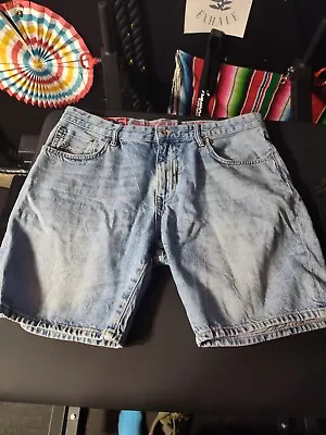 Superdry Conor Taper Denim Shorts Size 36 Great Condition • $16