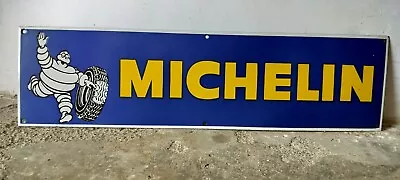 Michelin  Porcelain Enamel Sign 30  X 8 Inches • $75.50