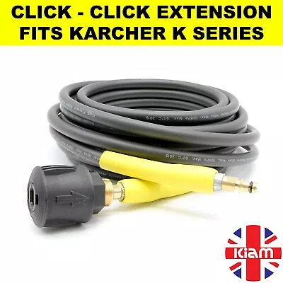 Karcher K Series Pressure Washer Jet Hose Click Click Extension K2 K3 K4 K5 K7 • £29.99