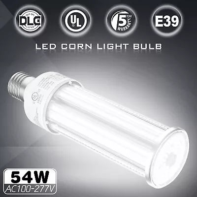 54W LED Corn Light Bulb 5000K Garage Store Workshop High Bay Lamp E39 Mogul Base • $41.16