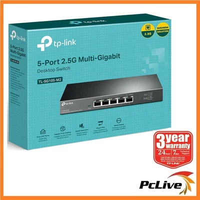 $208.90 • Buy TP-Link TL-SG105-M2 5 Port 2.5G Desktop Switch Gigabit Ethernet Hub Gaming 4K