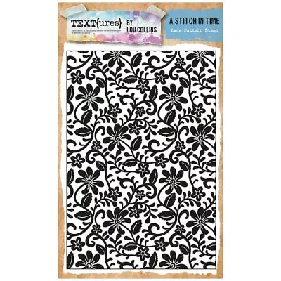 TEXT{ures} A6 Stamp Lace Pattern | A Stitch In Time Collection • £7.99