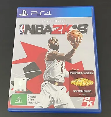 NBA 2K18 (Kyrie Irving) PS4 Sony PlayStation - Including Manual • $5