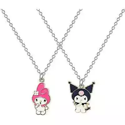 Kuromi My Melody Necklace Matching Friendship Couple Gift 2pc Cute Kawaii • $9.99