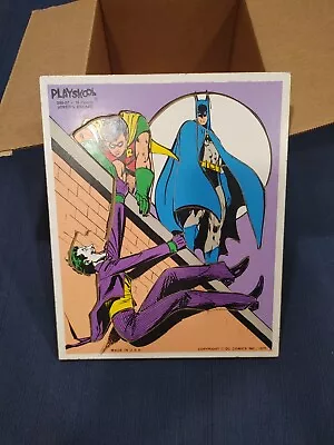 1976 Wooden Puzzle Jokers Escape DC Comics Vintage Playskool 16-piece Batman • $15