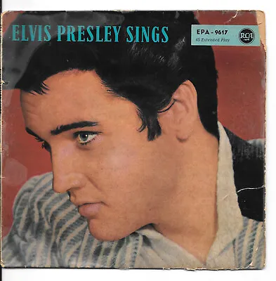 ELVIS PRESLEY Elvis Presley Sings German Rock 45 Picture Sleeve Only No Record • $10