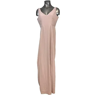 Show Me Your Mumu Women's Dress Dusty Rose Solid Pink V-Neck Sleeveless XL • $19.99