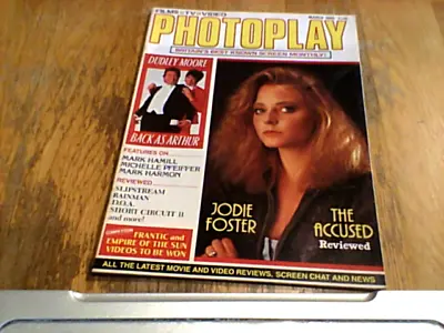 Photoplay 1989 Jodie Foster Dudley Moore Mark Hamill Michelle Pfeiffer Jack Lord • £9.99