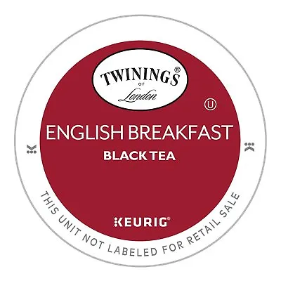 Twinings English Breakfast Black Tea 24 To 144 Count Keurig Kcups Pick Any Size  • $97.89