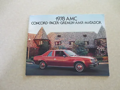 1978 AMC Matador & Gremlin & AMX & Concord & Pacer Cars Advertising Booklet --- • $40