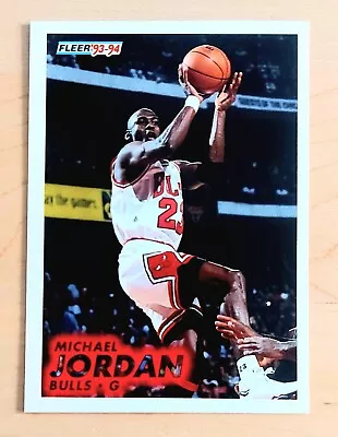 1993-94 Fleer MICHAEL JORDAN Basketball Card #28 BULLS • $2.50