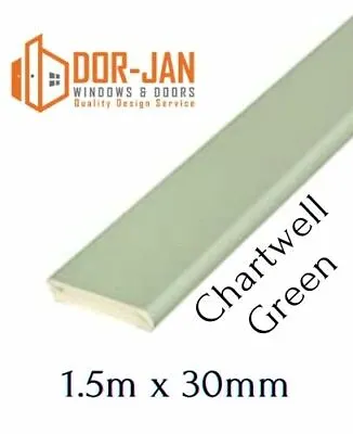 1.5m X 30mm Chartwell Green UPVC Trim Cloaking Fillet Window Bead COILED • £11.48