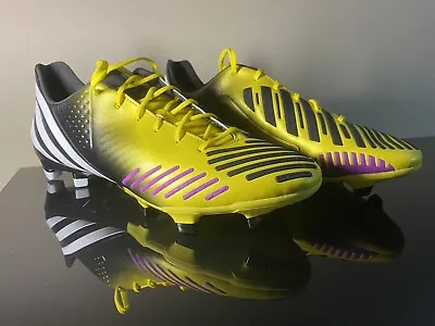 Adidas Predator LZ TRX FG Yellow Black Size 9 US 8.5 UK MiCoach Lethal Zone • $225