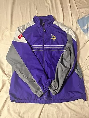 Minnesota Vikings NFL Sports Illustrated Jacket Windbreaker Size L • $7.50