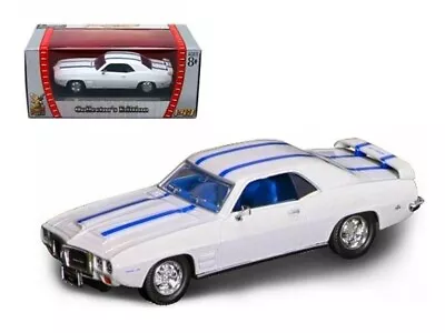 1969 Pontiac Trans Am-  White W Blue Stripes -Road Signature Diecast 1/43 NIB • $14.99