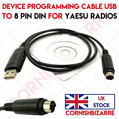 For Yaesu Radio Usb Programming Cable - Ft-817 Ft-857d Ft-897d Ft-100 Ft-100d • £11.99
