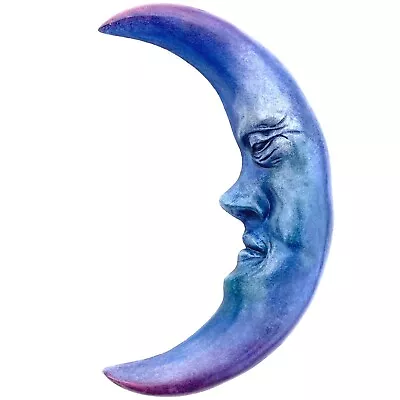 Handmade Collectible Classic Mystic Moon Wall Art Original Signed Sculpture • $68