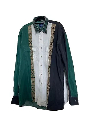 £9.99 • Buy Vintage Wrangler Western Shirt XL - Aztec Pattern