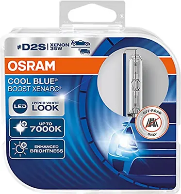 OSRAM Xenarc Cool Blue Boost D2S Xenon Car Headlight Bulbs Twin 66240CBB-HCB • $131.95