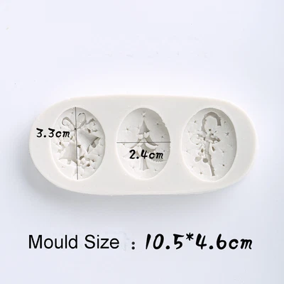 £2.59 • Buy Christmas Silicone Fondant Mold Cake Chocolate Sugarcraft Topper Decor Mould DIY