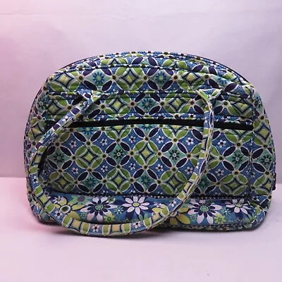 Vera Bradley  Large Blue And Green Daisy Travel Tote Purse • $23.74