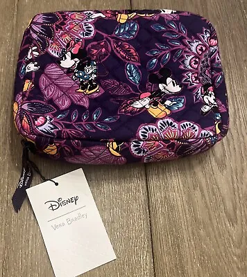 Vera Bradley Disney Mickey & Minnie’s Flirty Floral Cord Organizer Bag Tech Case • $99