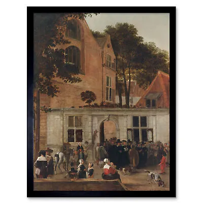 Van Der Burch Conferring Degree University Of Leiden Wall Art Print Framed 12x16 • £26.99