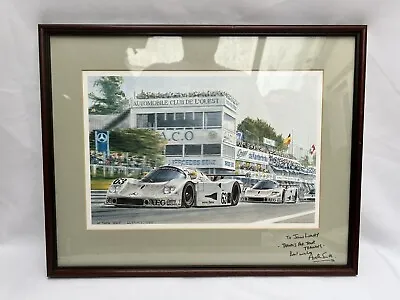 Framed Print Of Le Mans 1989 Mercedes Sauber C9 Austen Smith By D Picot • £20