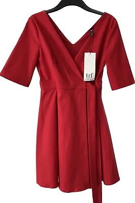 Zara Red TRF Wraparound Dress • £8