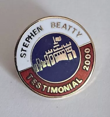 Linfield Fc Pin Badge Stephen Beatty Testimonial 2000 Official Rare • £7.99