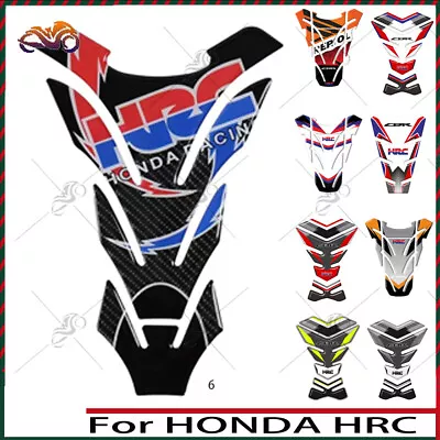 Motorcycle Tank Pad Protector Case Sticker Decals For HONDA HRC CBR 600RR 1000RR • $19.19