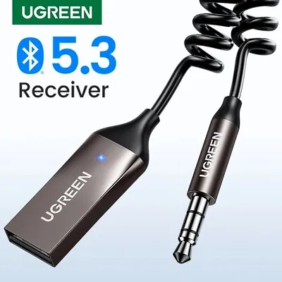 UGREEN Bluetooth Aux Adapter Wireless Car Bluetooth Receiver USB To 3.5mm Jack • $18.85