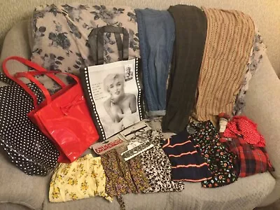 £0.98 • Buy ROCKABILLY  Bundle , Clothes, Bags, Inc TOPSHOP , Chokers X 3 Bnwt, Size 8 / 10
