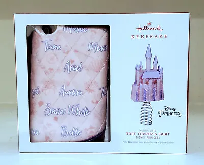 Hallmark Disney Princess Miniature Tree Topper & Skirt 2022 Christmas Brand New • $7.98