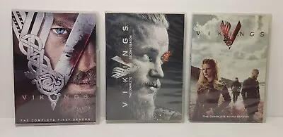 Vikings Complete Seasons 1 2 3 DVD Sets - History Channel TESTED PLAYS FREE SHIP • $17