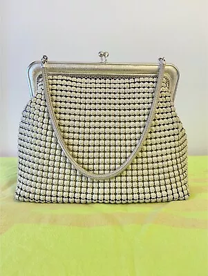 Vintage Oroton White Mesh Handbag With Original Box - Excellent Condition • $60