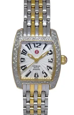 Michele Urban Petite Diamond Steel 2-Tone Ladies Quartz Watch MW02N01D • $1150