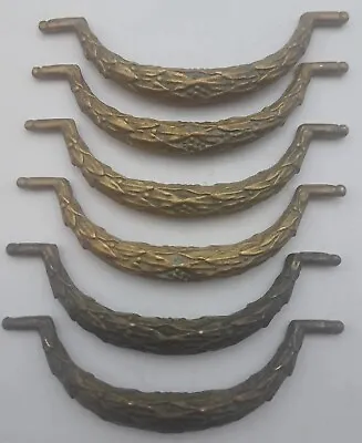 Antique Victorian Drawer Pulls Handle Bails Brass Hardware Lot Of 6 • $45